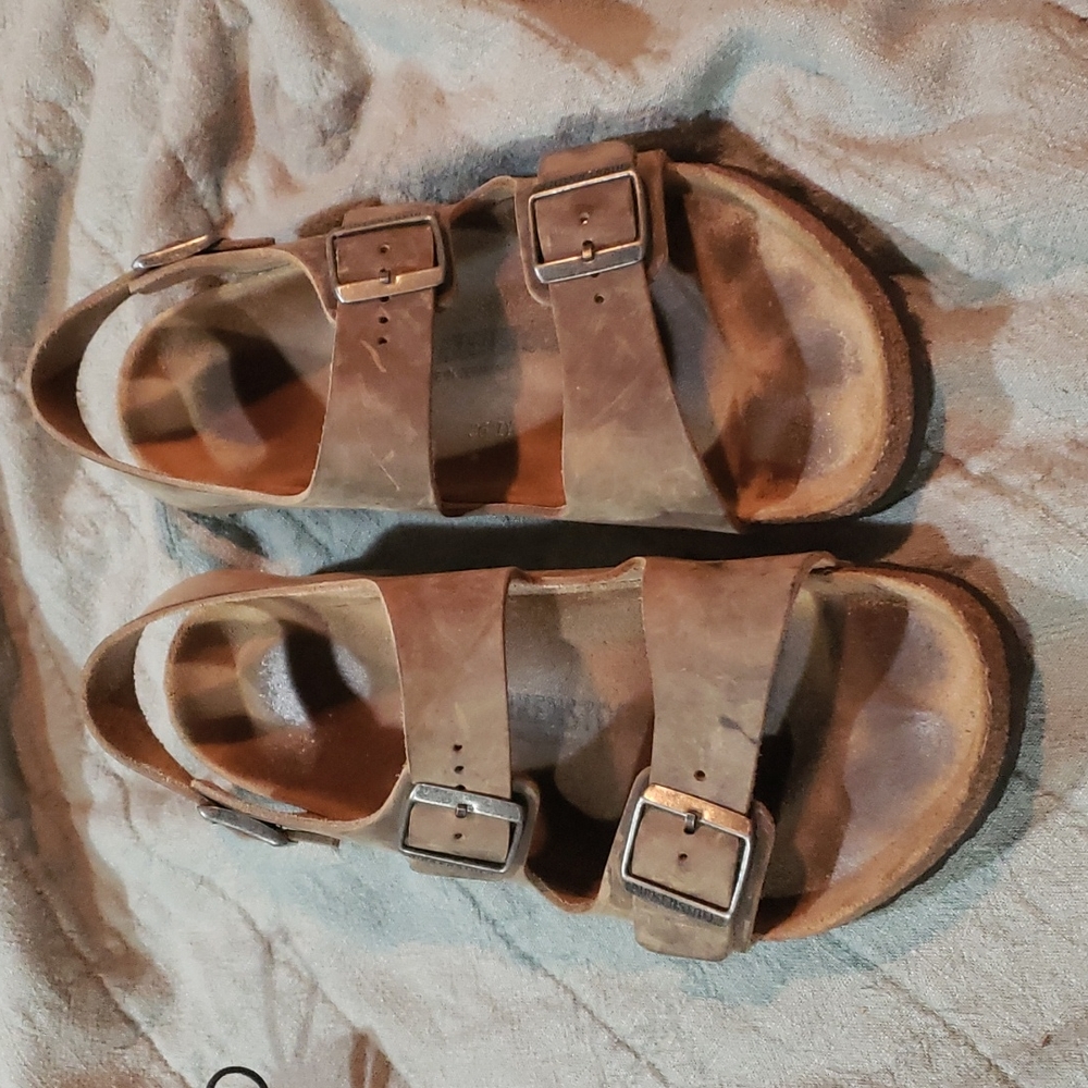 Men's Birkenstock back-strap sandals